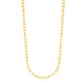 14k Yellow Gold Cable Chain Style Polished Necklace RCJ