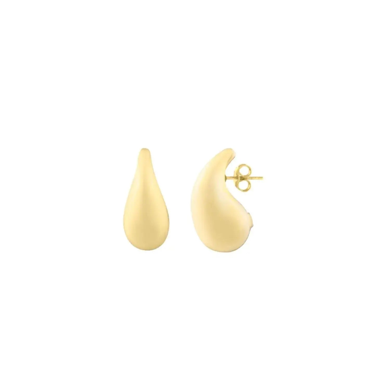 14k Yellow Gold Raindrop Studs RCJ