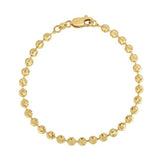 Moon Cut Bead Chain Bracelet in 14k Yellow Gold  (4.00 mm) RCJ