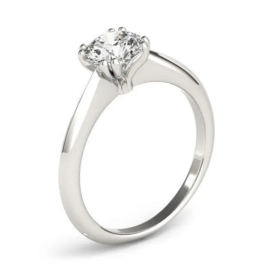 14k White Gold Double Prong Set Solitaire Diamond Engagement Ring (1 cttw)Monde Trend