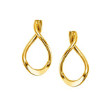 14k Yellow Gold Polished Tear Drop Earrings RCJ