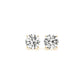 2 cttw Certified IGI Lab Grown Round Diamond Stud Earrings 14k Yellow Gold (G/VS2) RCJ