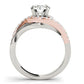 14k White And Rose Gold Bypass Diamond Engagement Ring (1 1/4 cttw)Monde Trend