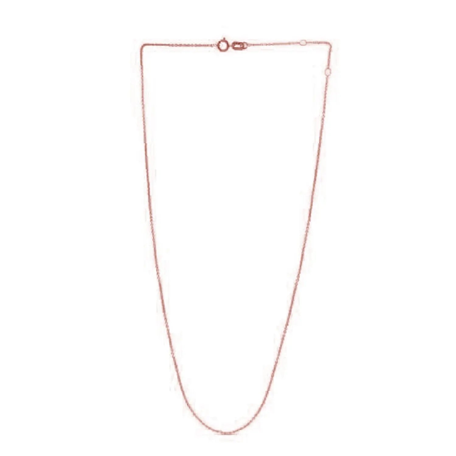 Adjustable Cable Chain in 14k Rose Gold (0.97 mm) RCJ