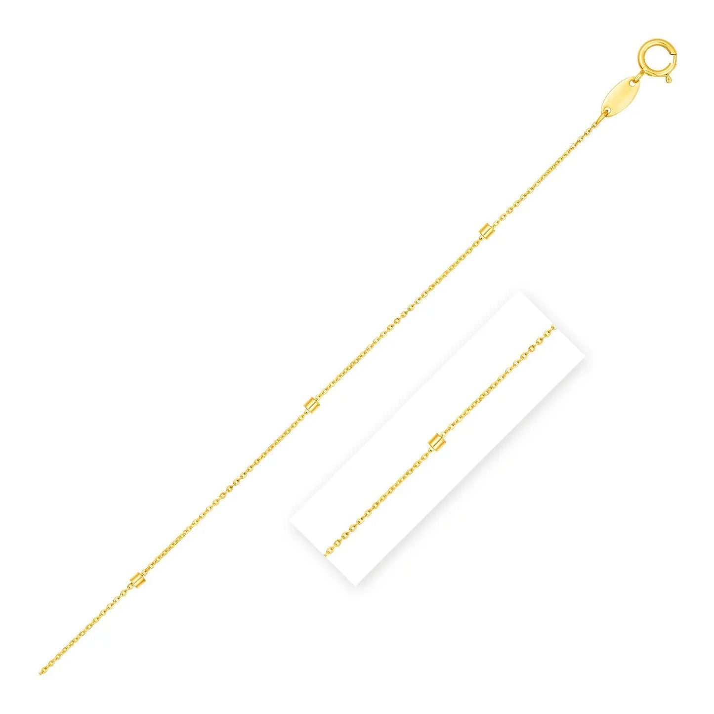 Bead Links Pendant Chain in 14k Yellow Gold (1.50 mm) RCJ