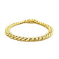 10k Yellow Gold Semi Solid Miami Cuban Bracelet (7.20 mm)Monde Trend