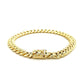 10k Yellow Gold Semi Solid Miami Cuban Bracelet (7.20 mm)Monde Trend