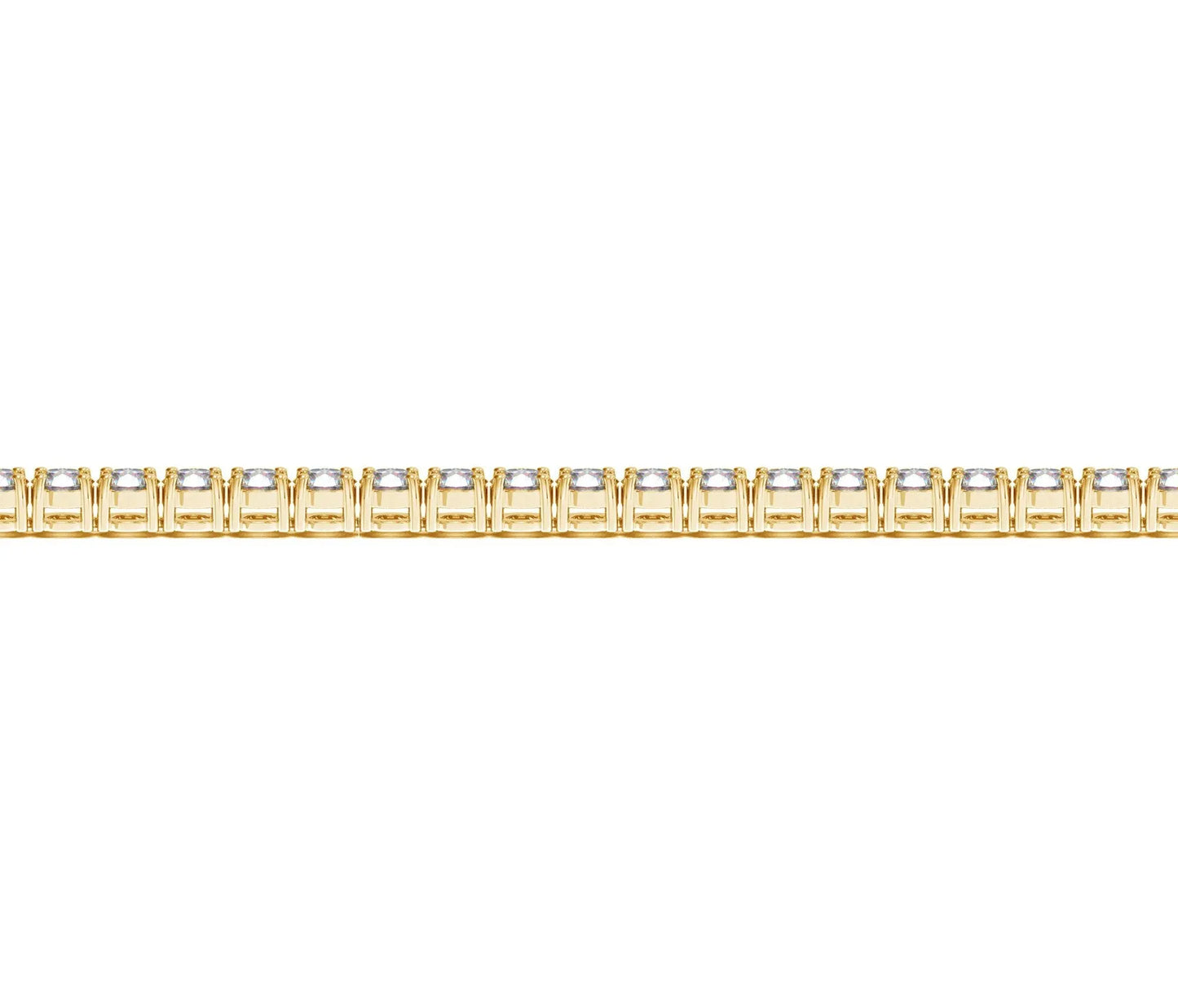 Lab Grown Round Diamond Tennis Bracelet in 14k Yellow Gold (5 cctw  F/G  VS2/SI1) RCJ