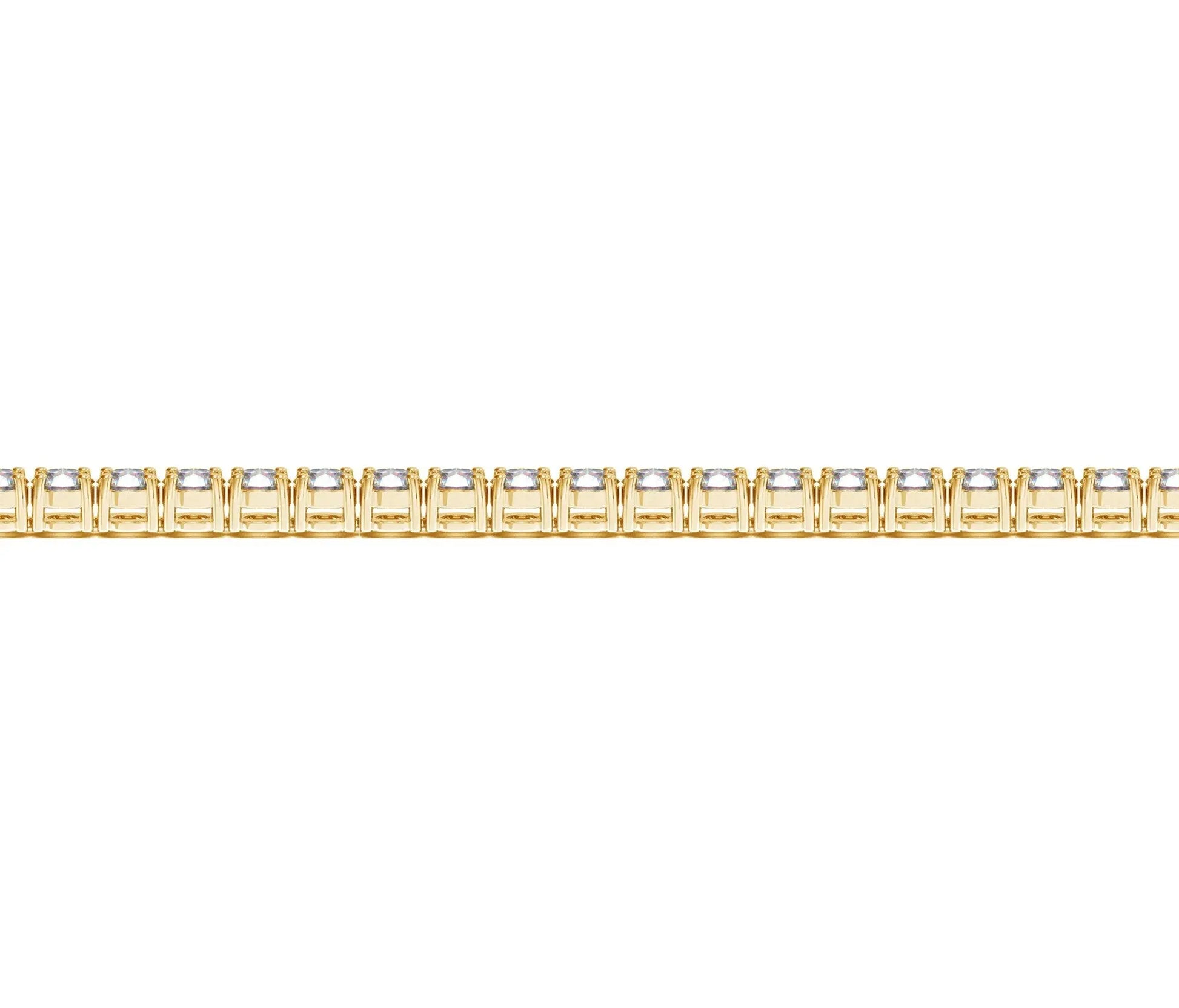 Lab Grown Round Diamond Tennis Bracelet in 14k Yellow Gold (5 cctw  F/G  VS2/SI1) RCJ