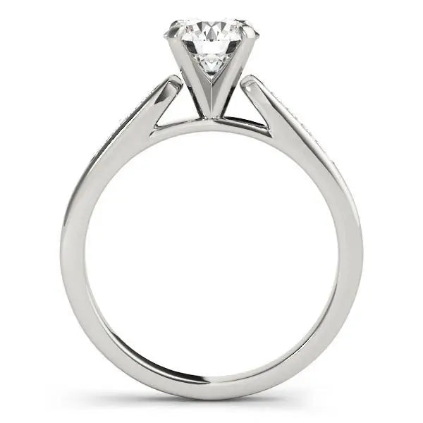 14k White Gold Single Row Diamond Engagement Ring (1 cttw) RCJ