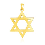 14k Yellow Gold Polished Star of David Pendant RCJ