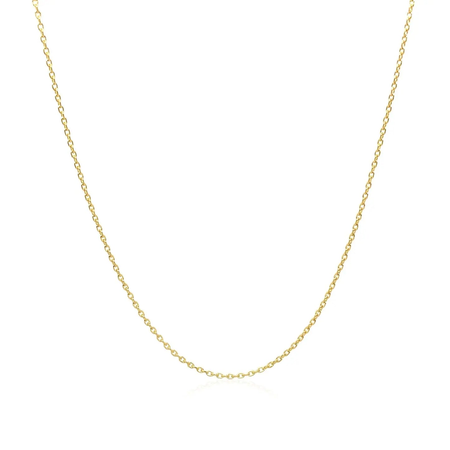 Adjustable Cable Chain in 14k Yellow Gold (0.97 mm) RCJ