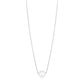 14k White Gold Pearl Solitaire NecklaceMonde Trend