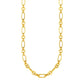 14k Yellow Gold Twisted and Polished Link Necklace RCJ