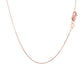 14k Rose Gold Classic Box Chain (0.45 mm)Monde Trend