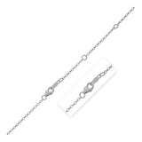 Double Extendable Cable Chain in 14k White Gold (1.40 mm) RCJ