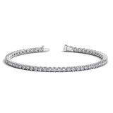 Lab Grown Round Diamond Tennis Bracelet in 14k White Gold (4 cctw F/G  VS2/SI1) RCJ