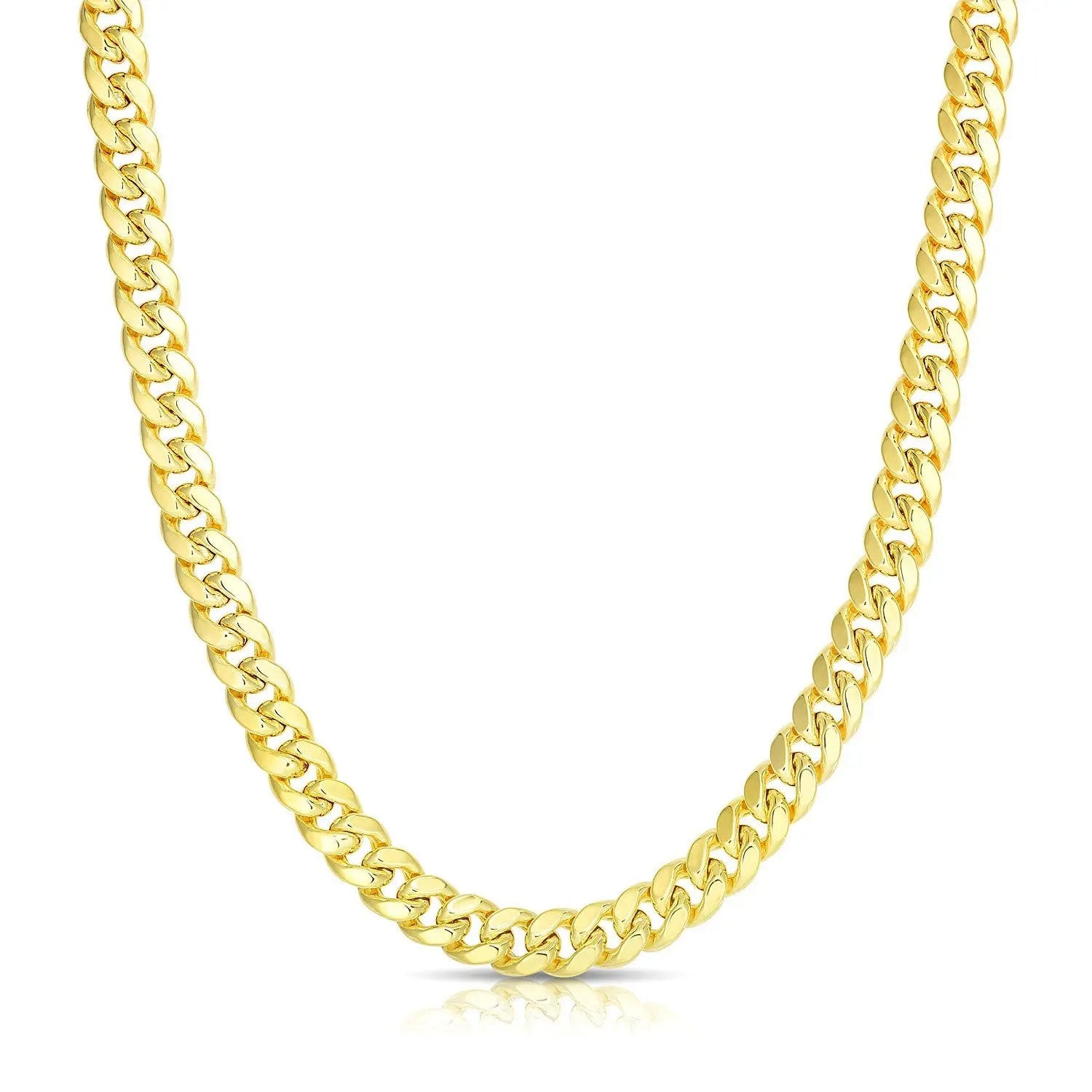 10k Yellow Gold Semi Solid Miami Cuban Chain (6.10 mm)Monde Trend