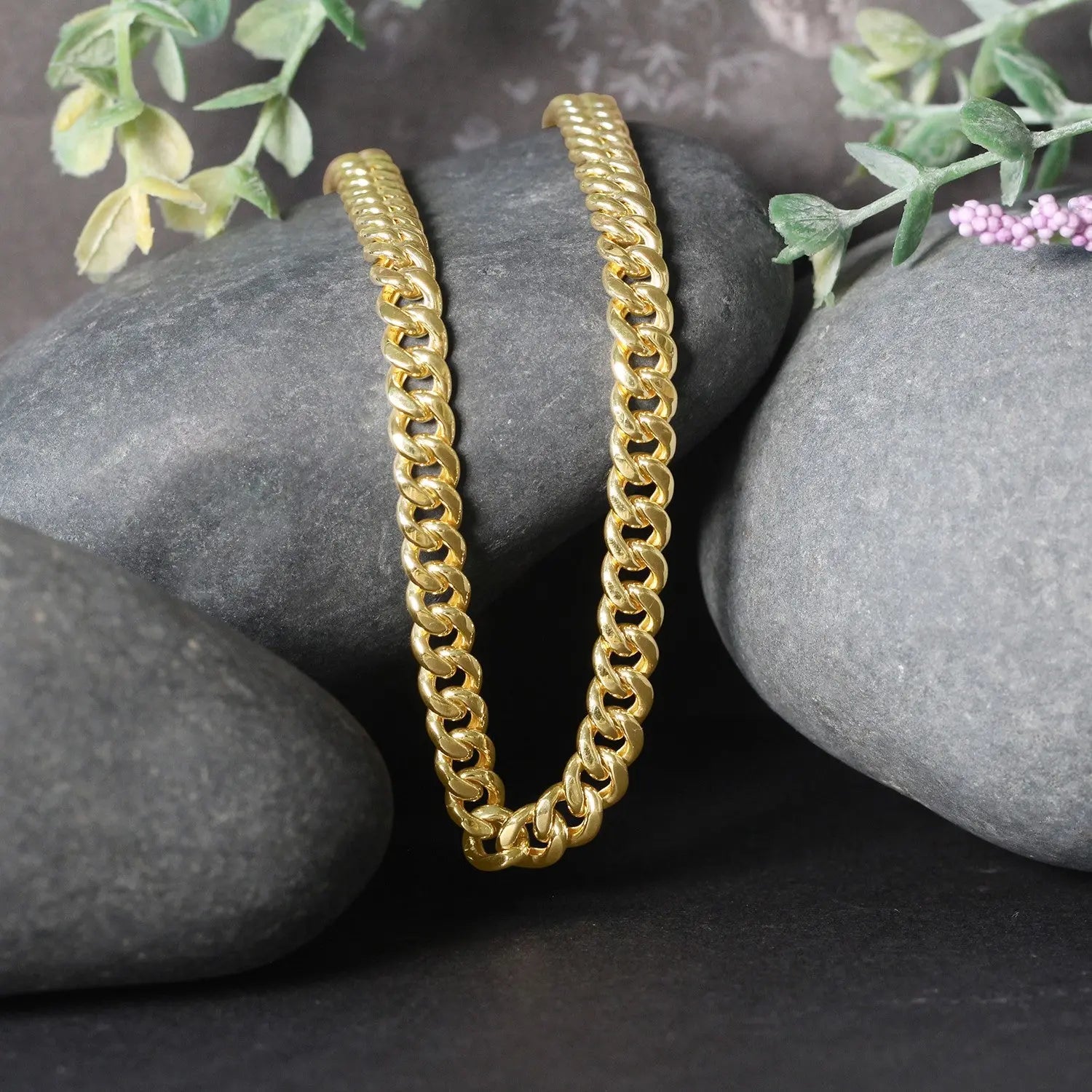 10k Yellow Gold Semi Solid Miami Cuban Chain (6.10 mm)Monde Trend