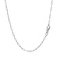 18K White Gold Fine Paperclip Chain (1.50 mm) RCJ