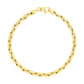 14k Yellow Gold High Polish Compressed Cable Link Bracelet (4.50 mm) RCJ