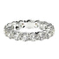 Round Cut Lab Grown Diamond Eternity Ring in 14k White Gold (3 cttw FG/VS2) RCJ