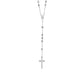 Rosary Chain and Large Bead Necklace in Sterling Silver RCJ