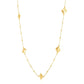 14k Yellow Gold High Polish Pyramid Station Necklace RCJ