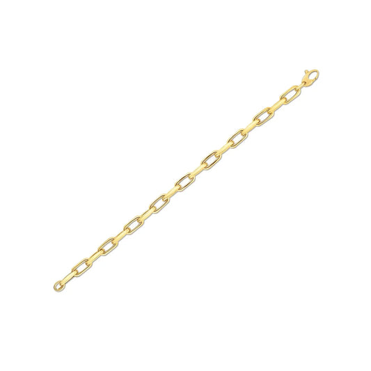 14k Yellow Gold French Cable Link Bracelet  (6.00 mm) RCJ