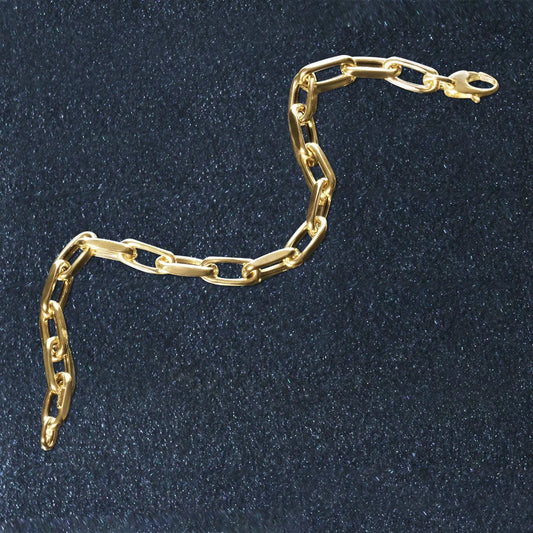 14k Yellow Gold French Cable Link Bracelet  (6.00 mm) RCJ