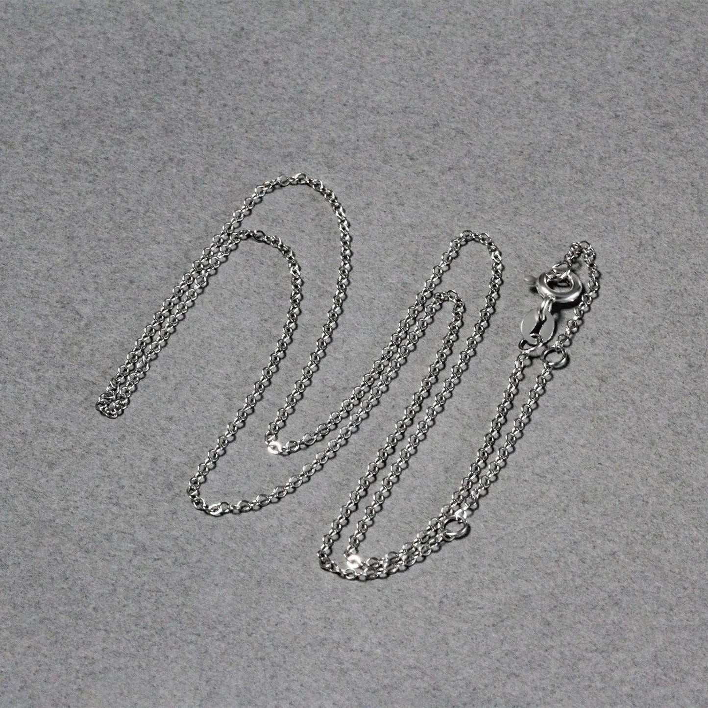 Double Extendable Piatto Chain in 14k White Gold (1.30 mm) RCJ