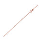 Double Extendable Diamond Cut Cable Chain in Rose Gold (0.87 mm) RCJ