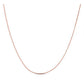 Double Extendable Diamond Cut Cable Chain in Rose Gold (0.87 mm) RCJ