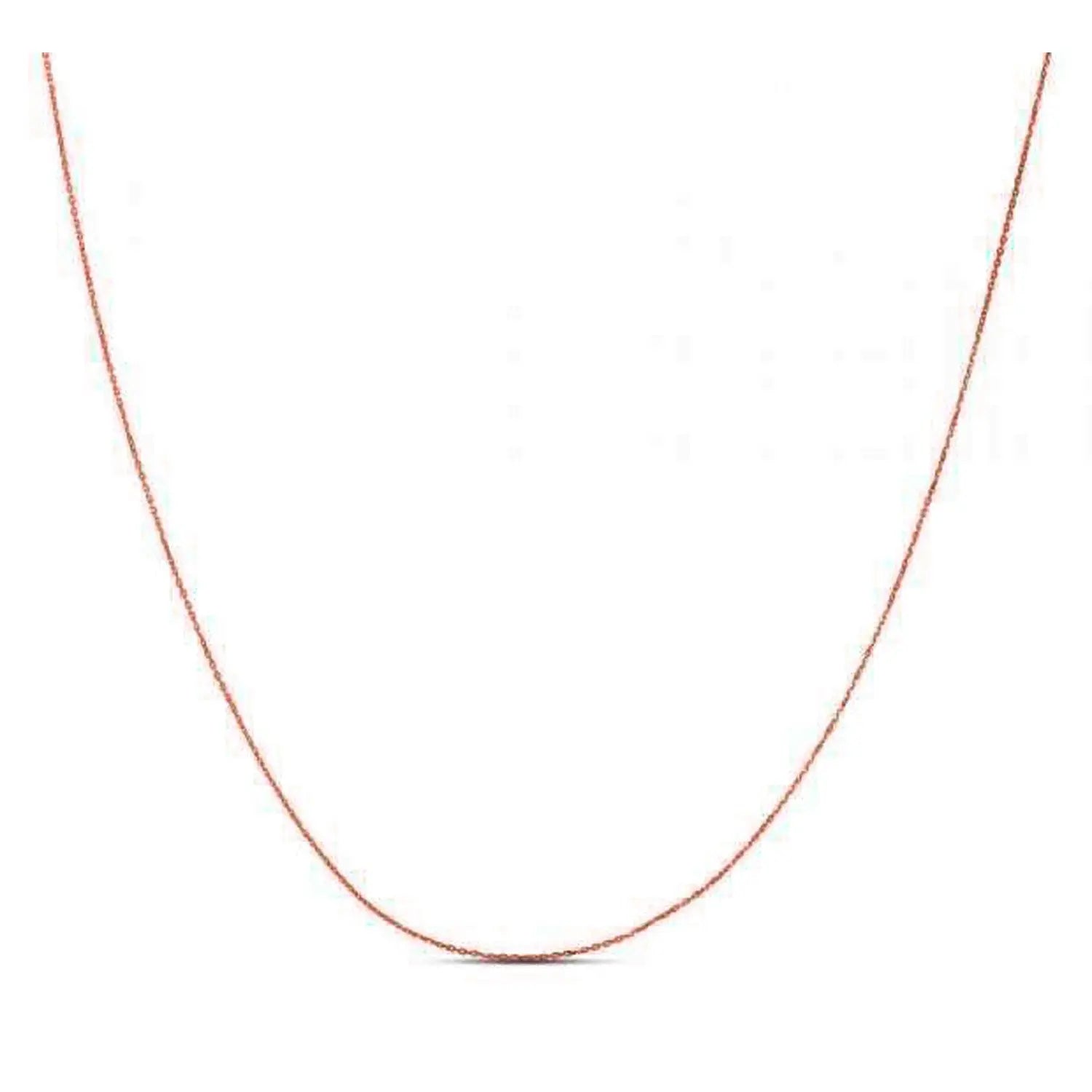 Double Extendable Diamond Cut Cable Chain in Rose Gold (0.87 mm) RCJ