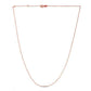 Double Extendable Diamond Cut Cable Chain in Rose Gold (0.87 mm) RCJ