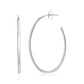 Sterling Silver Polished Oval Hoop Earrings RCJ