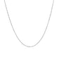 14k White Gold Diamond Cut Cable Link Chain (0.87 mm)Monde Trend