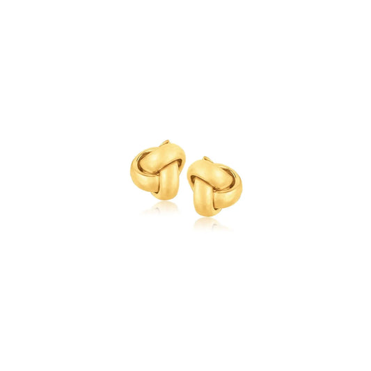 10k Yellow Gold Love Knot Stud Earrings(9mm)Monde Trend