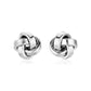 Sterling Silver Polished Love Knot Earrings(10mm) RCJ