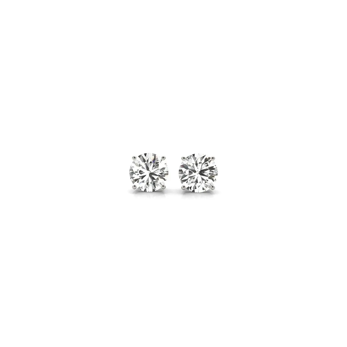 1/2 cttw Lab Grown Round Diamond Stud Earrings 14k White Gold (G/VS2)Monde Trend