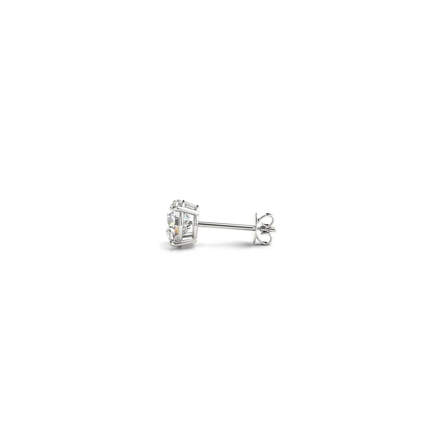 1/2 cttw Lab Grown Round Diamond Stud Earrings 14k White Gold (G/VS2)Monde Trend