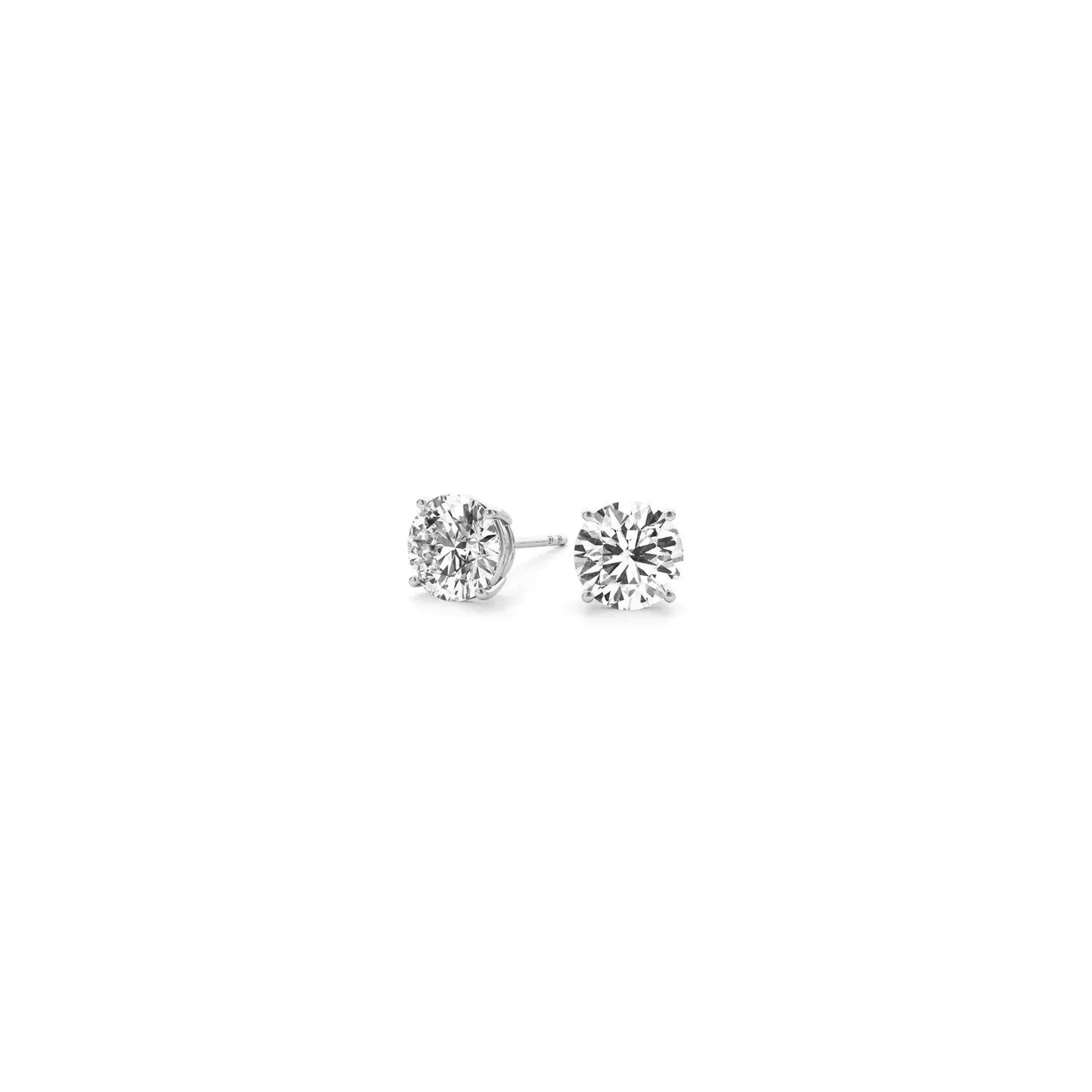 1/2 cttw Lab Grown Round Diamond Stud Earrings 14k White Gold (G/VS2)Monde Trend