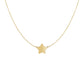 14k Yellow Gold Necklace with Five Pointed Star RCJ