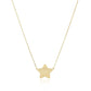 14k Yellow Gold Necklace with Five Pointed Star RCJ