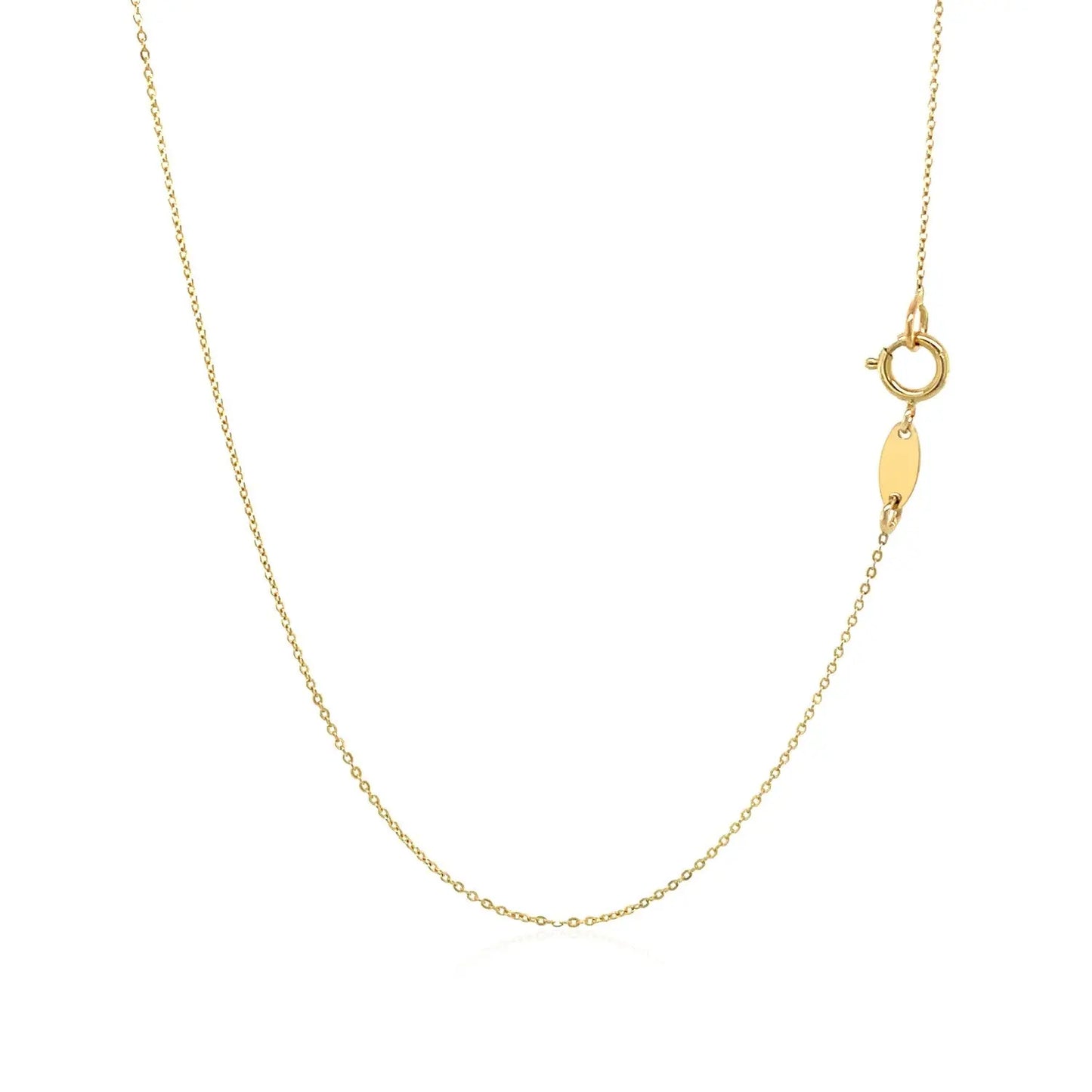 14k Yellow Gold Necklace with Five Pointed Star RCJ