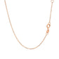 14k Rose Gold 17 inch Necklace with Round White TopazMonde Trend