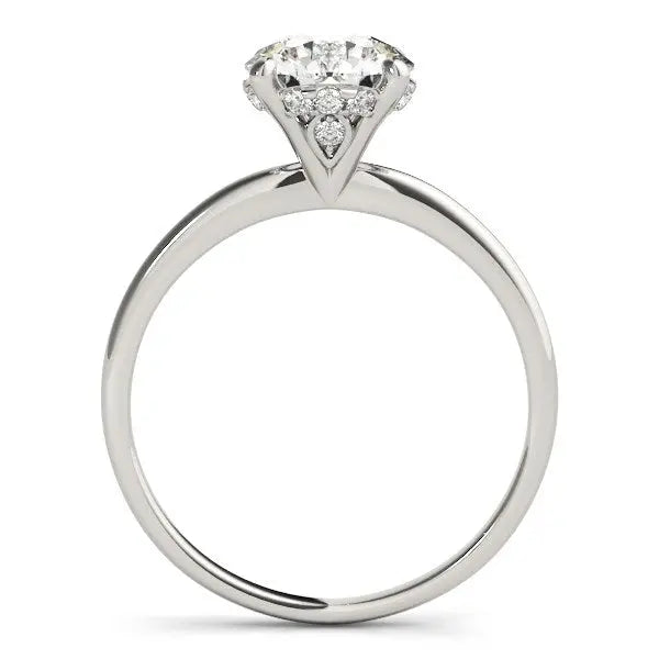 14k White Gold Prong Set Round Diamond Engagement Ring (2 cttw) RCJ