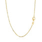 14k Yellow Gold Chain Necklace with a Shiny Flat Bar RCJ