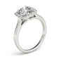 14k White Gold Square Shape Border Diamond Engagement Ring (1 1/3 cttw) RCJ