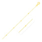 Bead Links Saturn Chain in 14k Yellow Gold (1.80 mm) RCJ